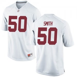 Youth Alabama Crimson Tide #50 Tim Smith White Replica NCAA College Football Jersey 2403SPDO2